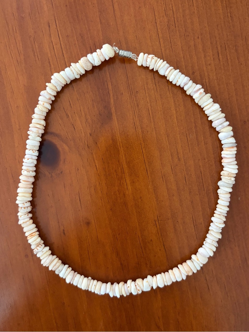 1970s Tiger Puka Shell Y2K Necklace Hawaiian Hawaii Surf Beach Aesthetic Vintage